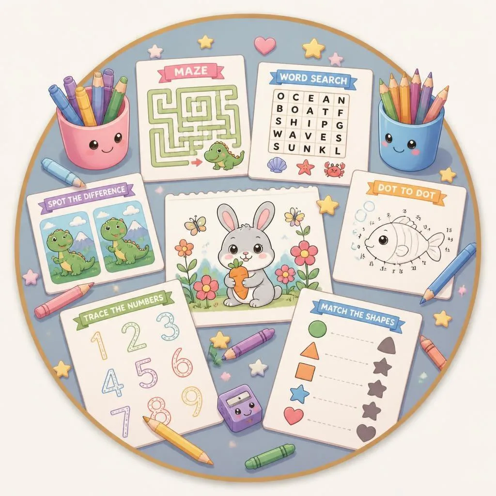 Activity Sheets coloring pages