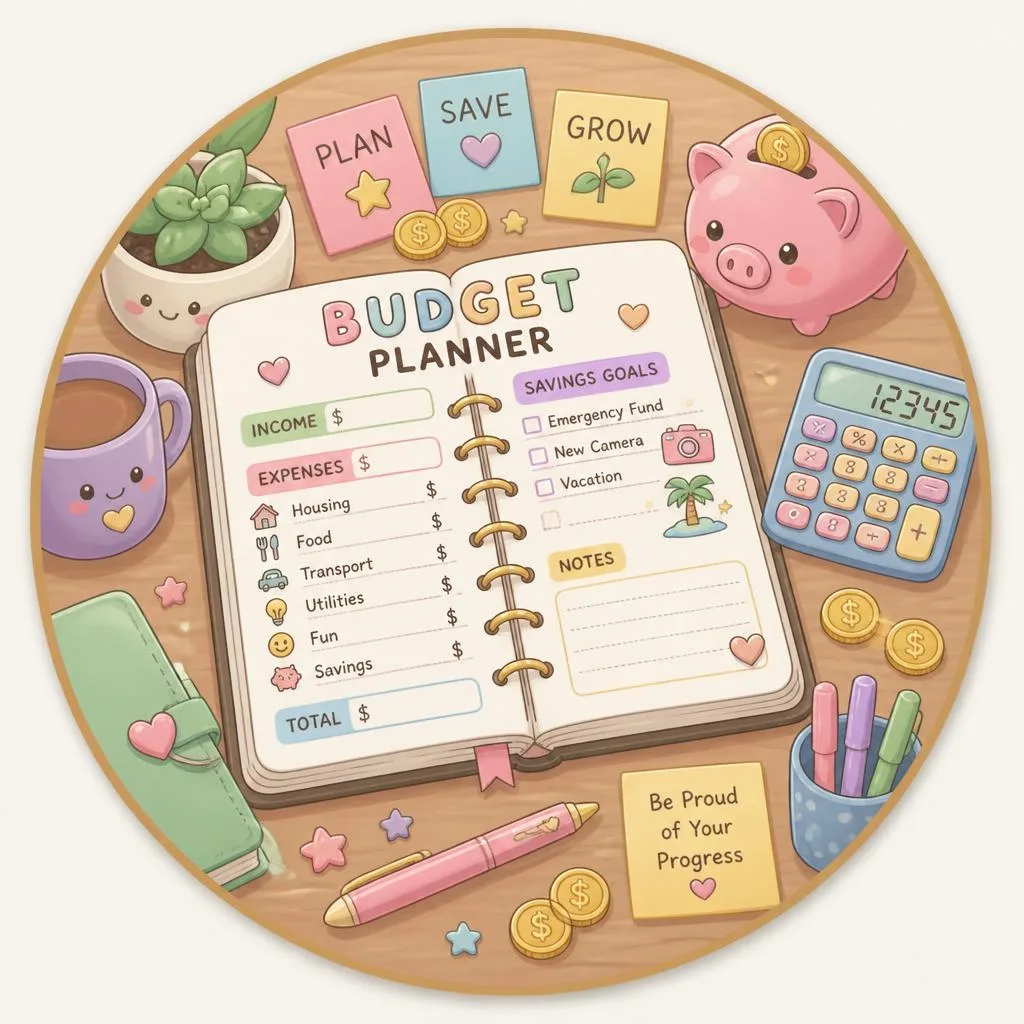 Budget Planner coloring pages