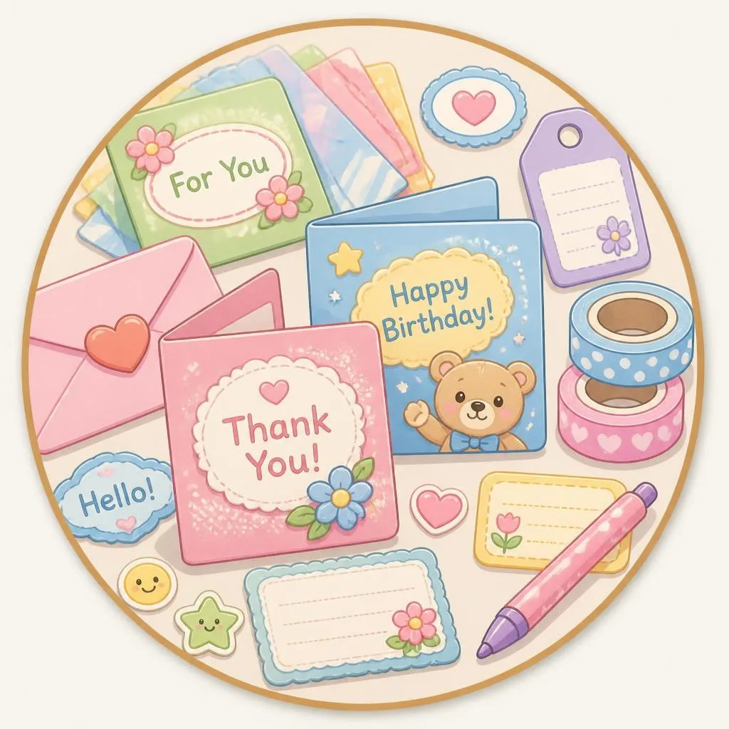 Cards & Labels coloring pages