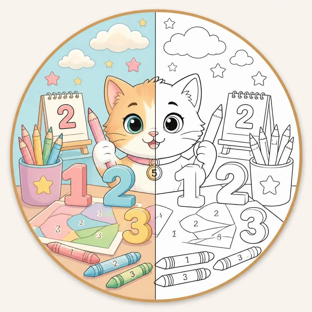 Coloring by Numbers coloring pages