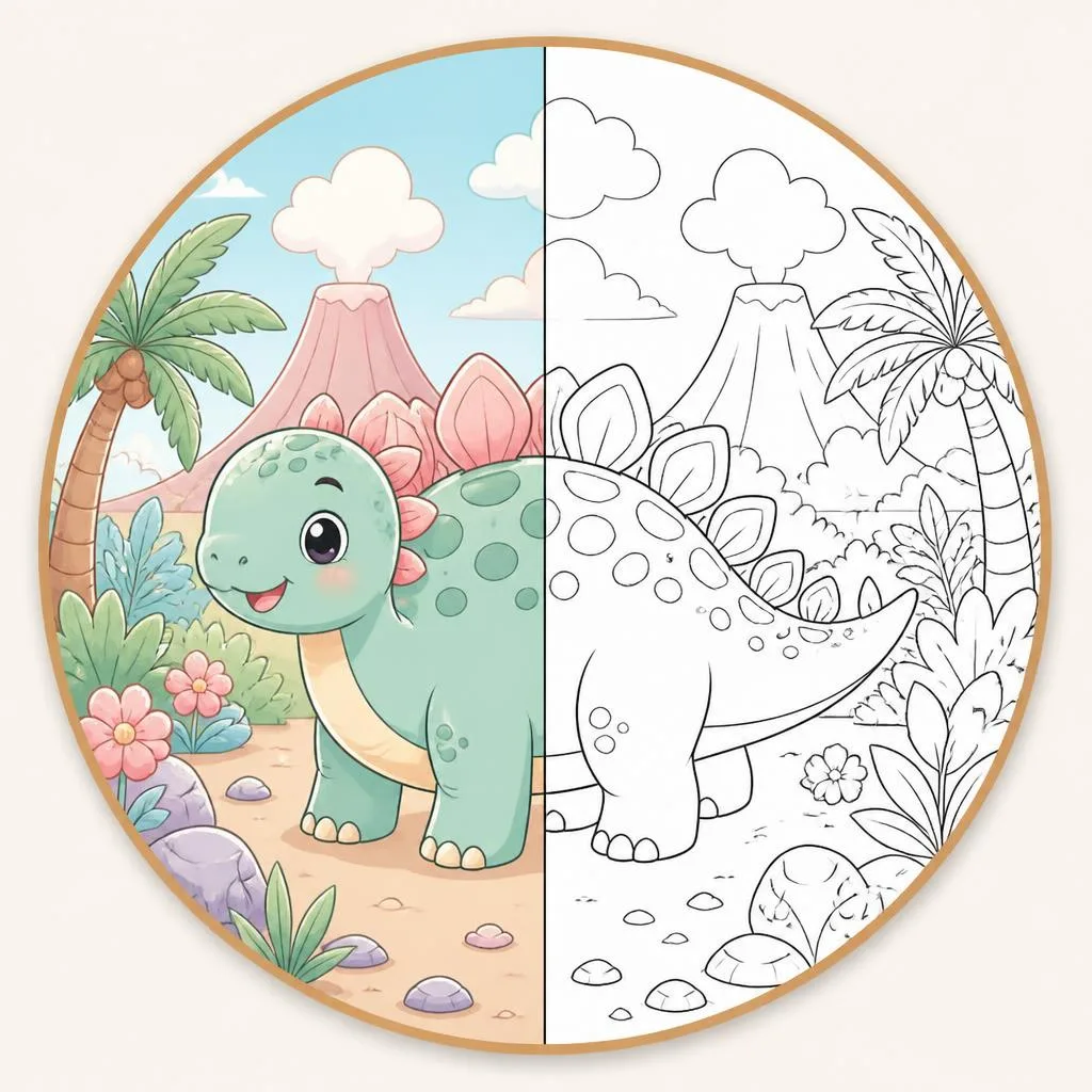 Dinosaurs coloring pages