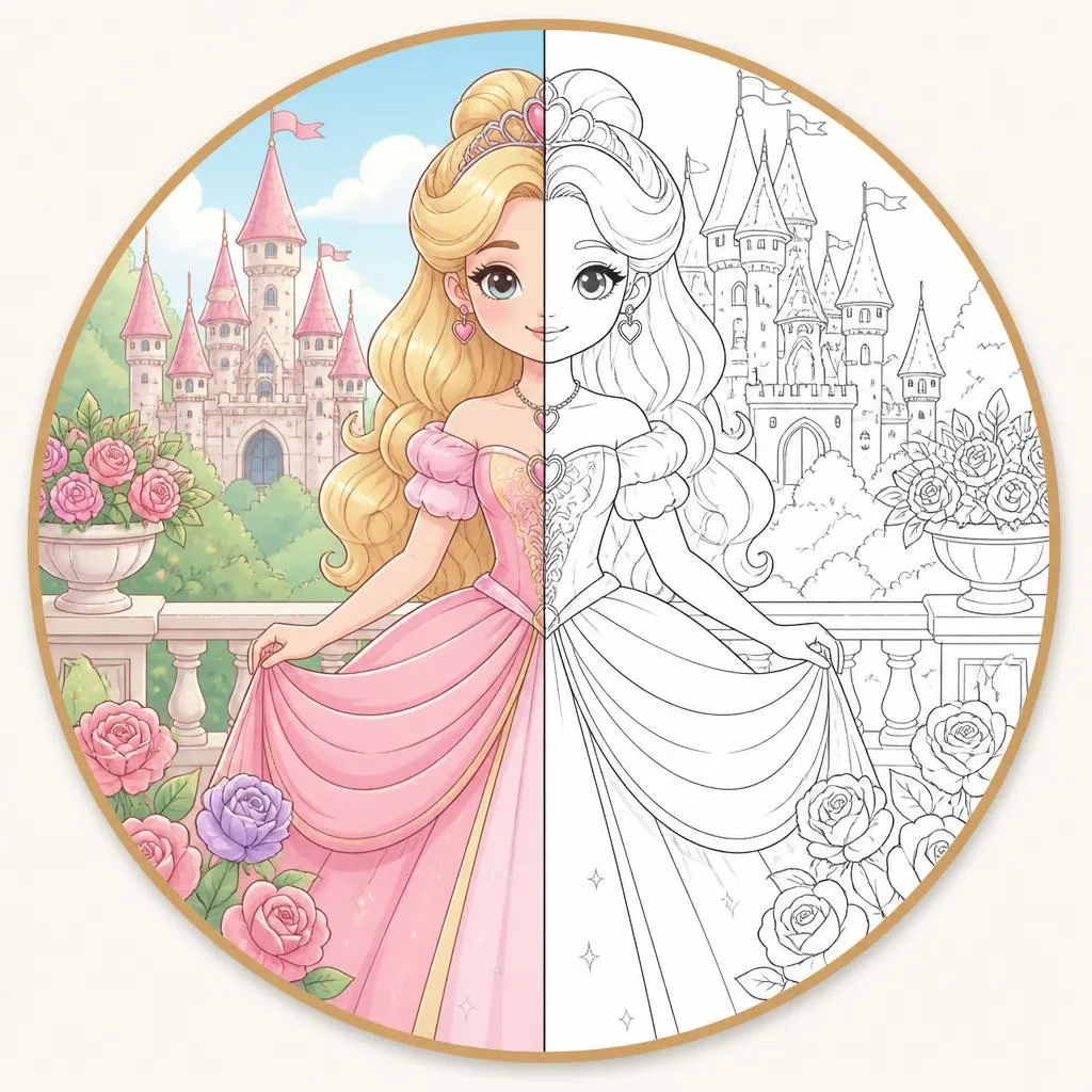 Disney Princesses coloring pages