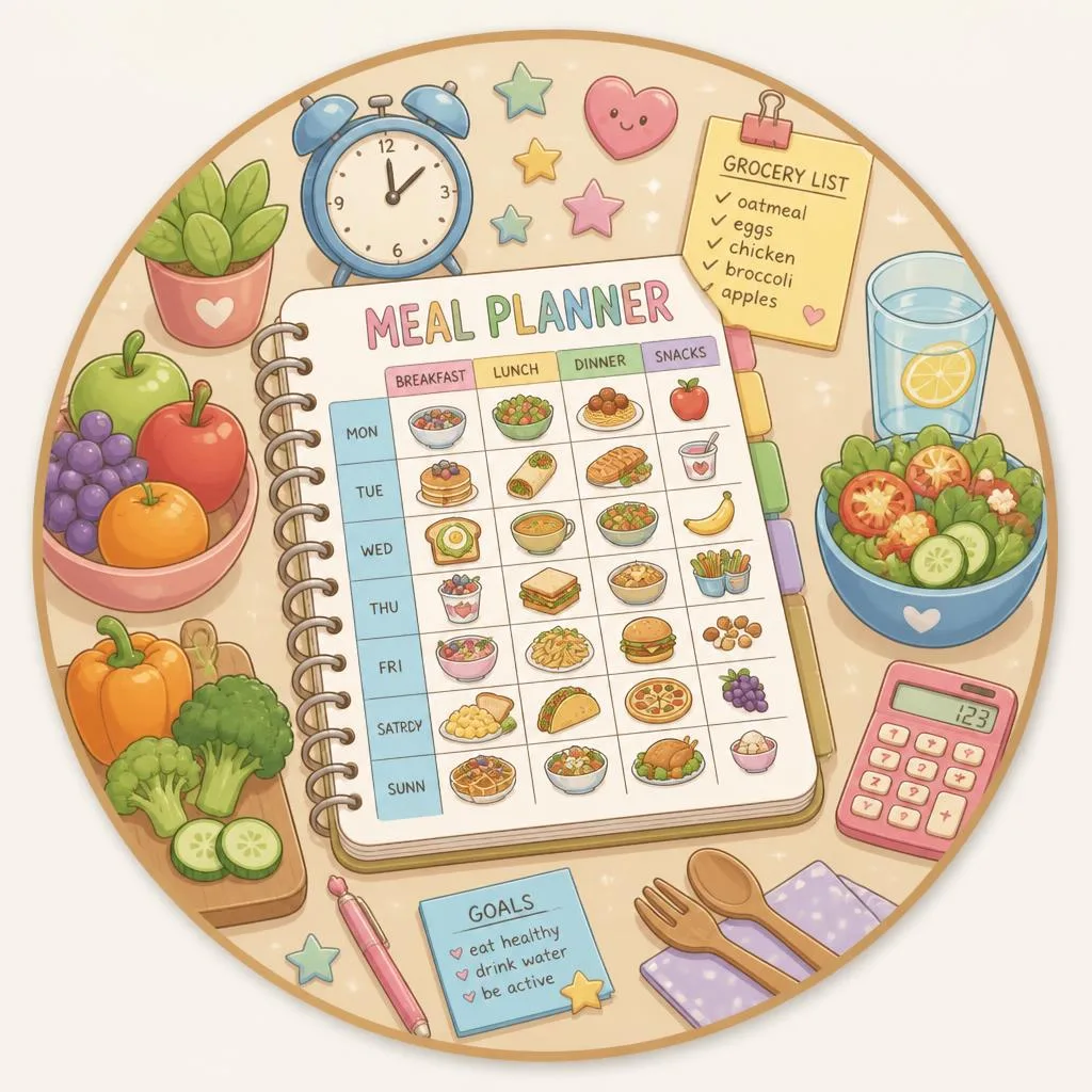 Meal Planner coloring pages