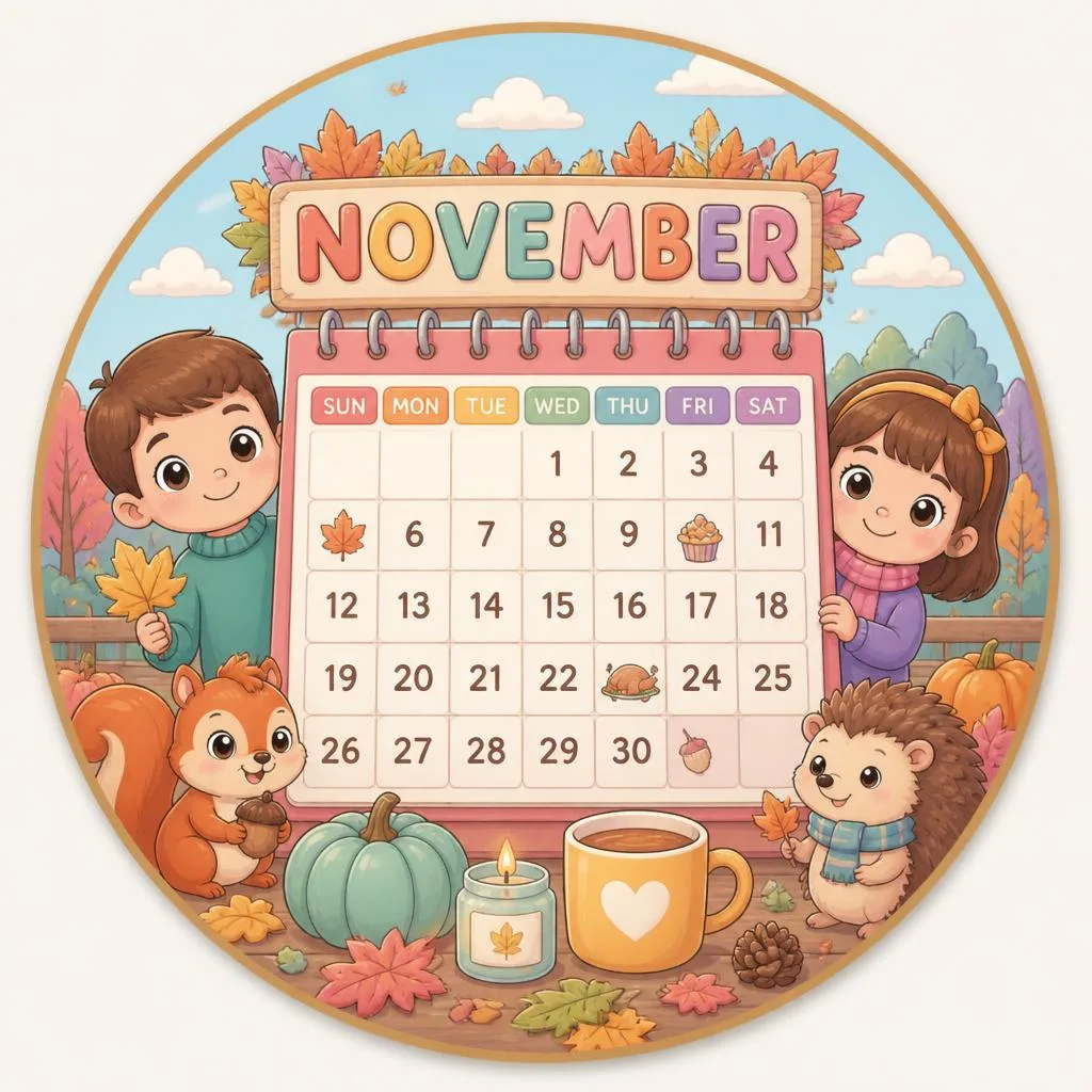 November 2026 coloring pages