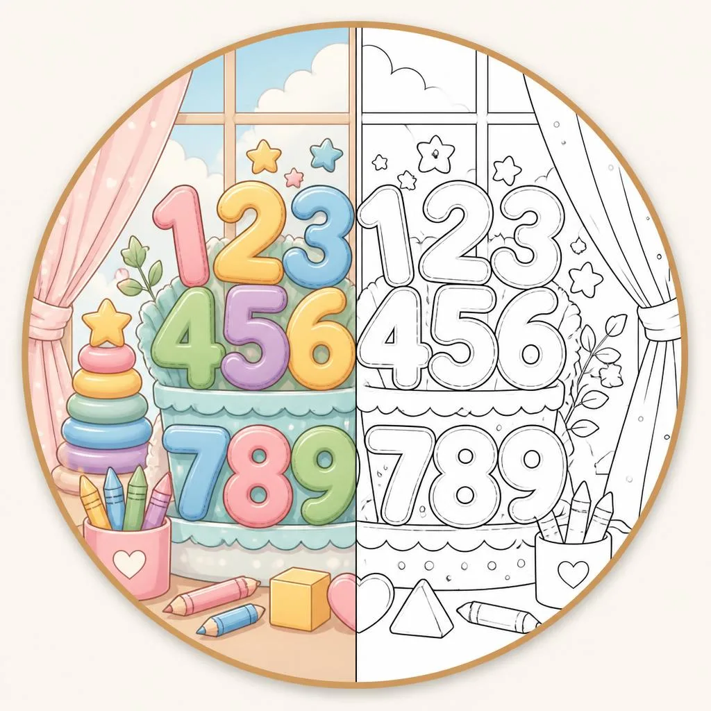 Numbers Coloring coloring pages