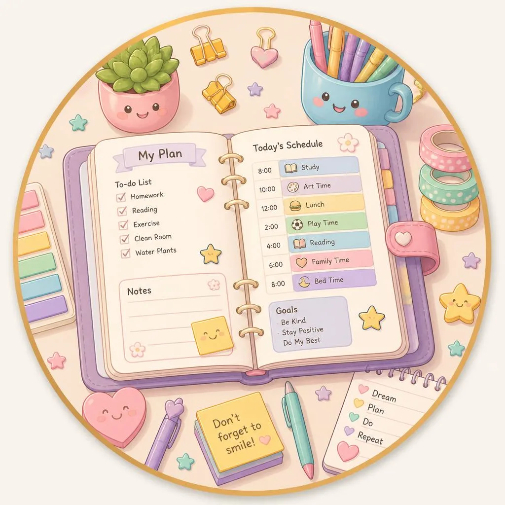 Planners coloring pages