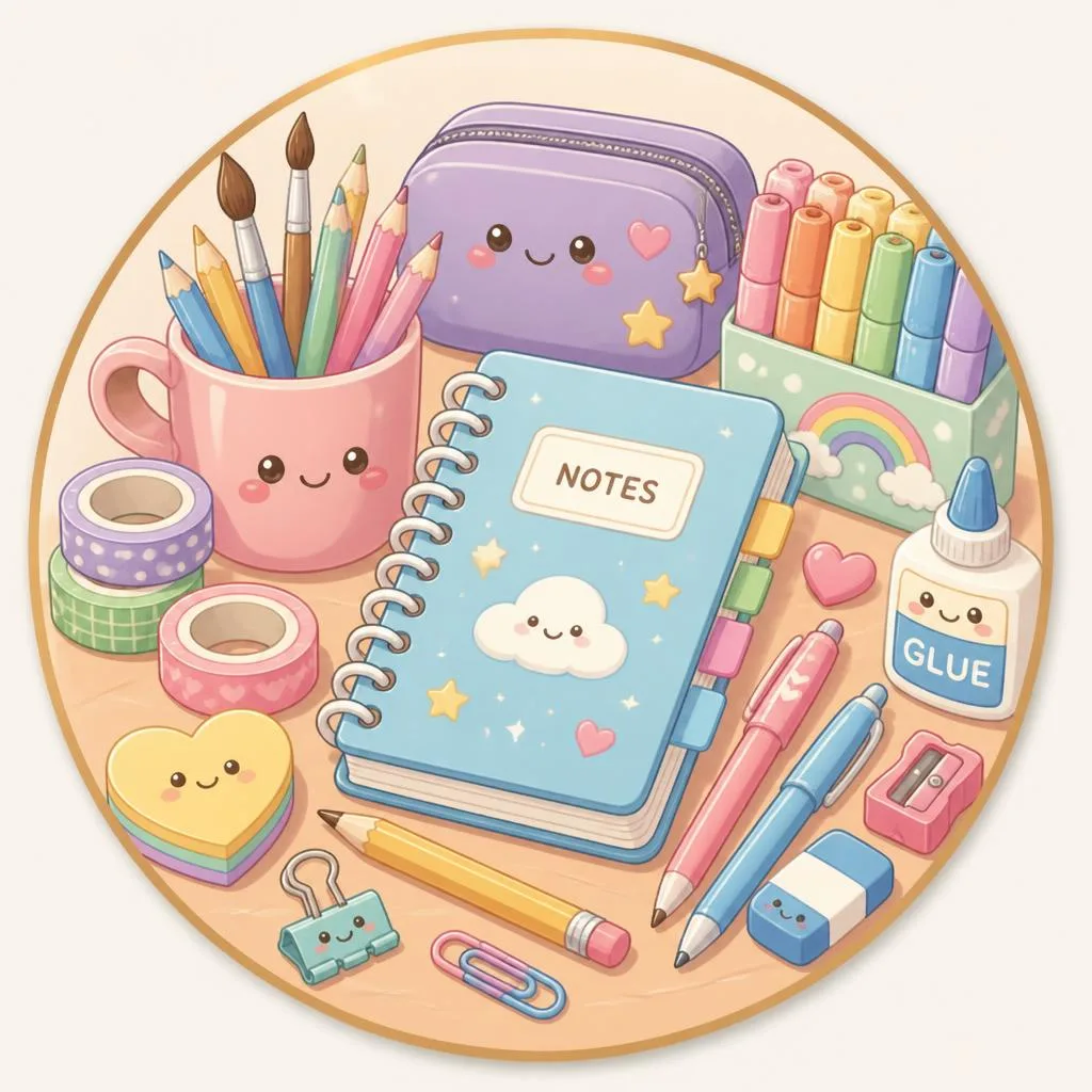 Stationery coloring pages