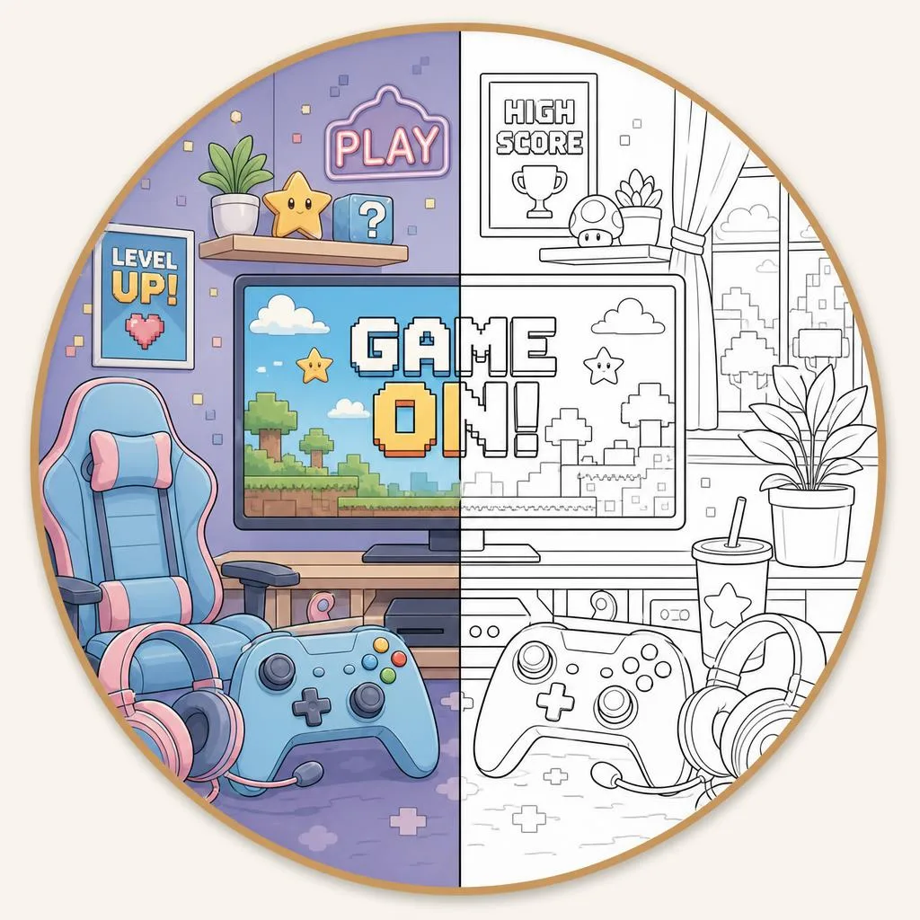 Video Games coloring pages