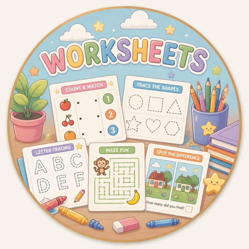 Worksheets coloring pages